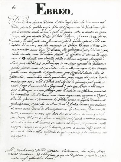 Le Juif, page de 